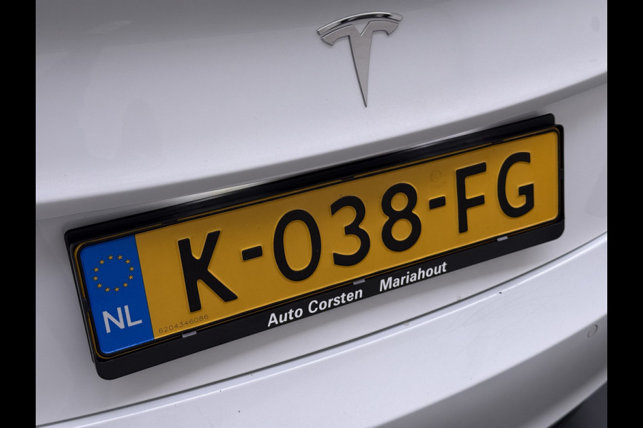 Tesla Model 3 SR+ 325PK LFP-Accu SOH 91% Trekhaak AutoPilot Leer Pano-Dak Adaptive Cruise Lmv 18" Camera's Elektr.-Stuur+Stoelen+Spiegels+Gehe Ecc Navi Led DAB Voorverwarmen interieur via App Keyless One-Pedal-Drive 1.000KG Trekgewicht Origineel Nederlandse Auto LFP accu dus 100% opladen!