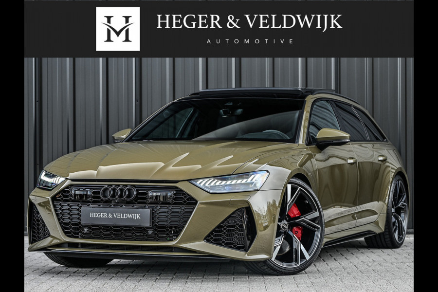 Audi RS6 Avant RS 6 TFSI Quattro 600pk Dynamic | B&O Sound | RS Sportuitlaat | Design Pack | Panoramadak | Head-Up | Sport Differentieel | Laser | Audi Exclusive Color | RS Seats | 4 Zone Climate | 4 Wheel Steering Assistent tour package