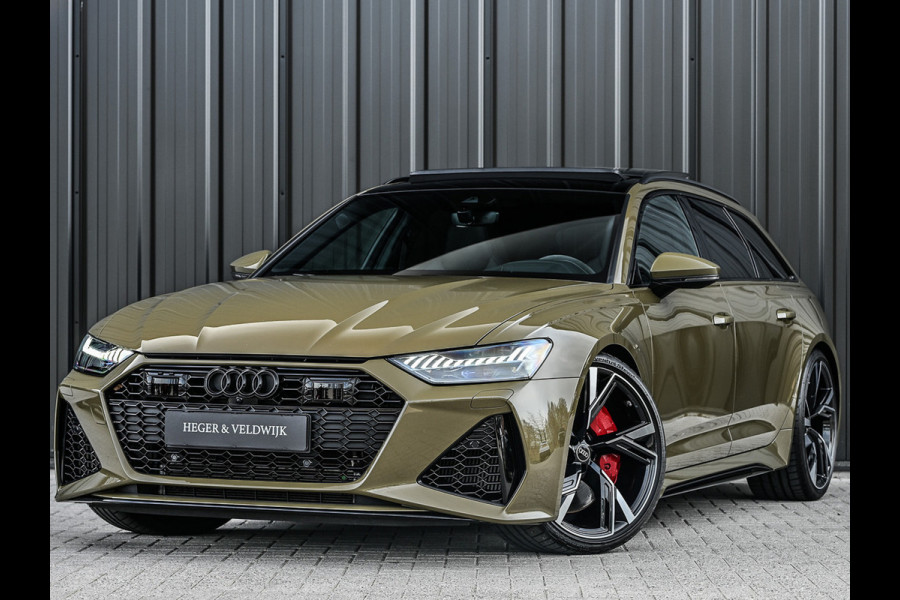 Audi RS6 Avant RS 6 TFSI Quattro 600pk Dynamic | B&O Sound | RS Sportuitlaat | Design Pack | Panoramadak | Head-Up | Sport Differentieel | Laser | Audi Exclusive Color | RS Seats | 4 Zone Climate | 4 Wheel Steering Assistent tour package