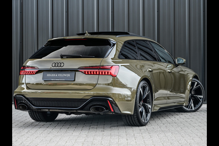 Audi RS6 Avant RS 6 TFSI Quattro 600pk Dynamic | B&O Sound | RS Sportuitlaat | Design Pack | Panoramadak | Head-Up | Sport Differentieel | Laser | Audi Exclusive Color | RS Seats | 4 Zone Climate | 4 Wheel Steering Assistent tour package