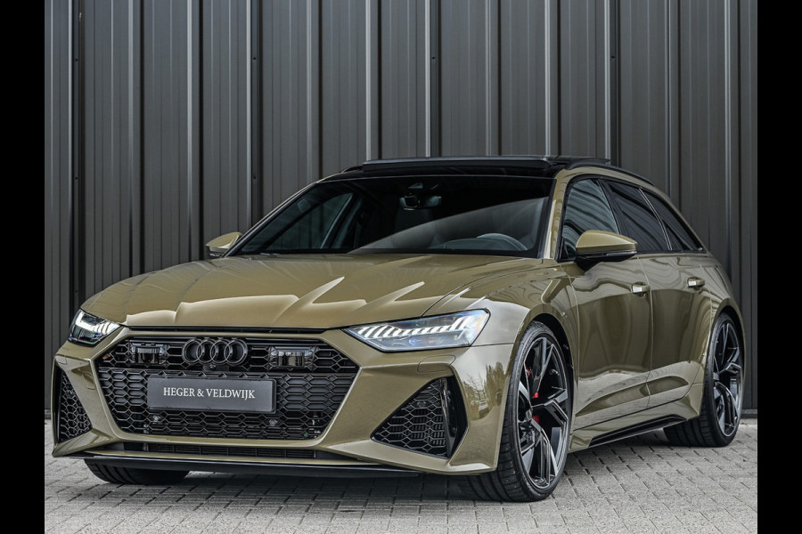 Audi RS6 Avant RS 6 TFSI Quattro 600pk Dynamic | B&O Sound | RS Sportuitlaat | Design Pack | Panoramadak | Head-Up | Sport Differentieel | Laser | Audi Exclusive Color | RS Seats | 4 Zone Climate | 4 Wheel Steering Assistent tour package
