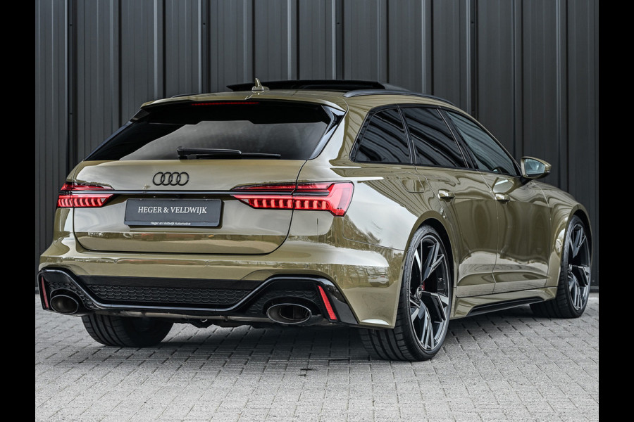 Audi RS6 Avant RS 6 TFSI Quattro 600pk Dynamic | B&O Sound | RS Sportuitlaat | Design Pack | Panoramadak | Head-Up | Sport Differentieel | Laser | Audi Exclusive Color | RS Seats | 4 Zone Climate | 4 Wheel Steering Assistent tour package