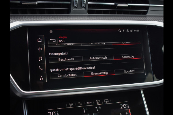 Audi RS6 Avant RS 6 TFSI Quattro 600pk Dynamic | B&O Sound | RS Sportuitlaat | Design Pack | Panoramadak | Head-Up | Sport Differentieel | Laser | Audi Exclusive Color | RS Seats | 4 Zone Climate | 4 Wheel Steering Assistent tour package