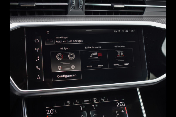 Audi RS6 Avant RS 6 TFSI Quattro 600pk Dynamic | B&O Sound | RS Sportuitlaat | Design Pack | Panoramadak | Head-Up | Sport Differentieel | Laser | Audi Exclusive Color | RS Seats | 4 Zone Climate | 4 Wheel Steering Assistent tour package