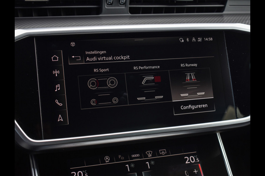 Audi RS6 Avant RS 6 TFSI Quattro 600pk Dynamic | B&O Sound | RS Sportuitlaat | Design Pack | Panoramadak | Head-Up | Sport Differentieel | Laser | Audi Exclusive Color | RS Seats | 4 Zone Climate | 4 Wheel Steering Assistent tour package