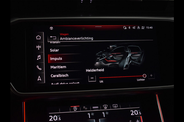 Audi RS6 Avant RS 6 TFSI Quattro 600pk Dynamic | B&O Sound | RS Sportuitlaat | Design Pack | Panoramadak | Head-Up | Sport Differentieel | Laser | Audi Exclusive Color | RS Seats | 4 Zone Climate | 4 Wheel Steering Assistent tour package