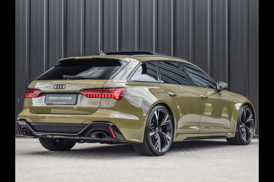 Audi RS6 Avant RS 6 TFSI Quattro 600pk Dynamic | B&O Sound | RS Sportuitlaat | Design Pack | Panoramadak | Head-Up | Sport Differentieel | Laser | Audi Exclusive Color | RS Seats | 4 Zone Climate | 4 Wheel Steering Assistent tour package