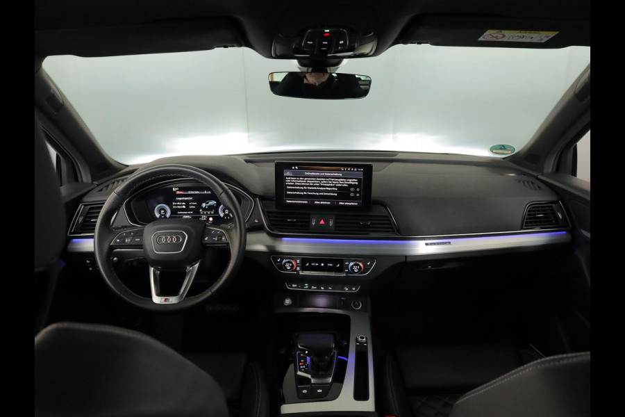 Audi Q5 Sportback 55 TFSI e S edition Competition 367pk | Panoramadak | Verlengde garantie | Navigatie | Parkeersensoren (Park assist) | Rondomzicht camera | Lederen bekleding | S-Line |