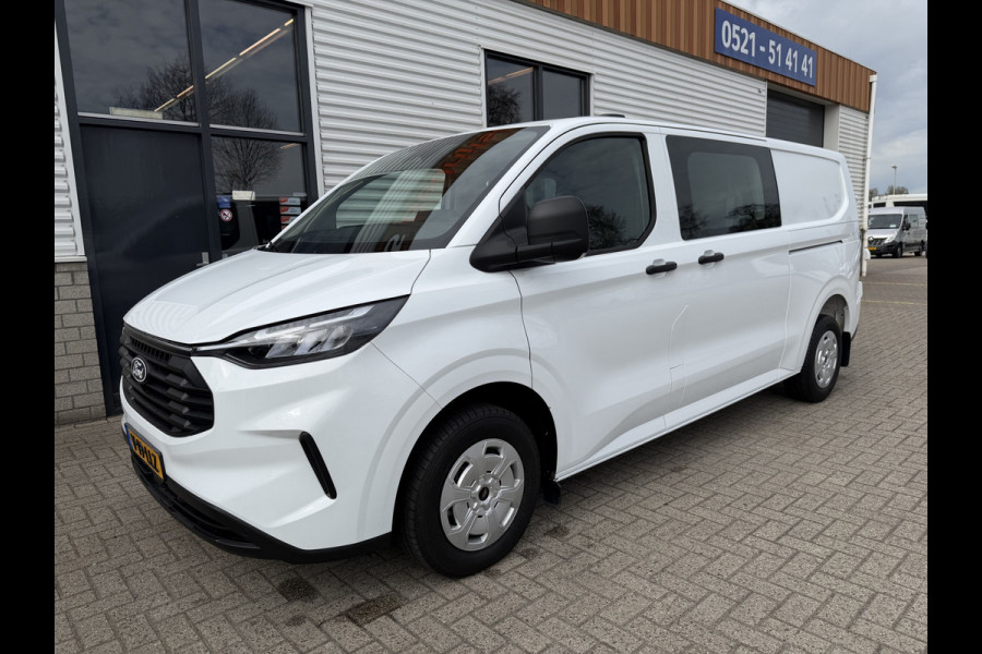 Ford Transit Custom 320 2.0 TDCI L2H1 Trend originele Ford dubbel cabine affabriek / prijs rijklaar € 39.950 ex btw / lease vanaf € 652 / dubbele schuifdeur / NIEUWE bus / BPM vrij !