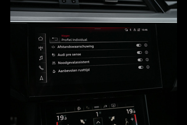 Audi Q8 e-tron 50 quattro S Edition 95 kWh · NL-auto · Panoramadak · RS-seats · Memory seats · Leder · Adaptive cruise · Keyless · Stuurverwarm