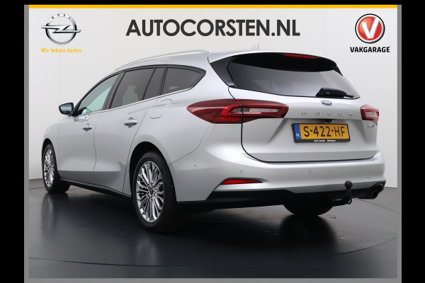 Ford FOCUS Wagon T 125PK Hybride Trekhaak Navi Camera LED Dual-ECC Keyless FordPass-ConnectStoel+Stuur+Voorruitverwarming Apple Carplay Android A DAB Bluetooth Lmv 17" Ecc GSM Draadloos Opladen Led Privacy Glas Isofix Lane Assist Keyless Licht-/regensensor Origineel Nederlandse Auto  € 34.000 nieuw