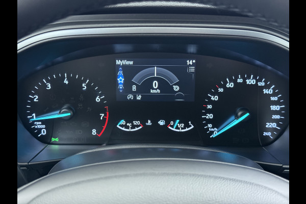 Ford FOCUS Wagon T 125PK Hybride Trekhaak Navi Camera LED Dual-ECC Keyless FordPass-ConnectStoel+Stuur+Voorruitverwarming Apple Carplay Android A DAB Bluetooth Lmv 17" Ecc GSM Draadloos Opladen Led Privacy Glas Isofix Lane Assist Keyless Licht-/regensensor Origineel Nederlandse Auto  € 34.000 nieuw