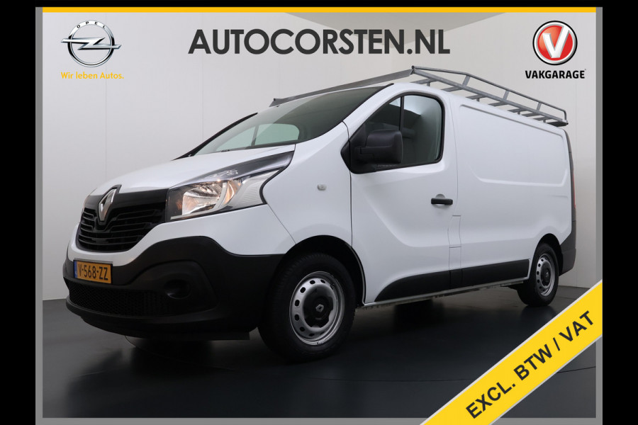 Renault Trafic DCI 126PK 3-Pers. EURO 6 Trekhaak Navi Airco Cruise Control Imperial Bluetooth Pdc Comfort Energy Achterdeuren Schuifdeur Betonplex Vloer Inbouwkasten 1.6dCi T29 L1H1 1e Eigenaar 2.000KG Trekgewicht Origineel Nederlandse Bus