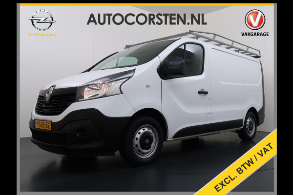 Renault Trafic DCI 126PK 3-Pers. EURO 6 Trekhaak Navi Airco Cruise Control Imperial Bluetooth Pdc Comfort Energy Achterdeuren Schuifdeur Betonplex Vloer Inbouwkasten 1.6dCi T29 L1H1 1e Eigenaar 2.000KG Trekgewicht Origineel Nederlandse Bus