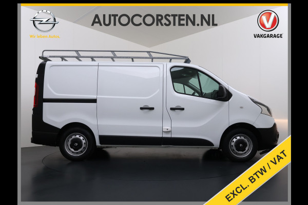 Renault Trafic DCI 126PK 3-Pers. EURO 6 Trekhaak Navi Airco Cruise Control Imperial Bluetooth Pdc Comfort Energy Achterdeuren Schuifdeur Betonplex Vloer Inbouwkasten 1.6dCi T29 L1H1 1e Eigenaar 2.000KG Trekgewicht Origineel Nederlandse Bus