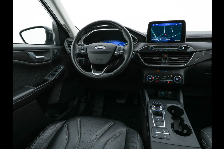 Ford Kuga 2.5 PHEV Vignale (Plug-In) (INCL-BTW) Aut. *HEAD-UP | LEATHER | DIGI-COCKPIT | FULL-LED | KEYLESS | DAB | CARPLAY | NAVI-FULLMAP | MEMORY-PACK | HEATED-COMFORTSEATS | PRIVACYGLASS | TOWBAR | 18''ALU*