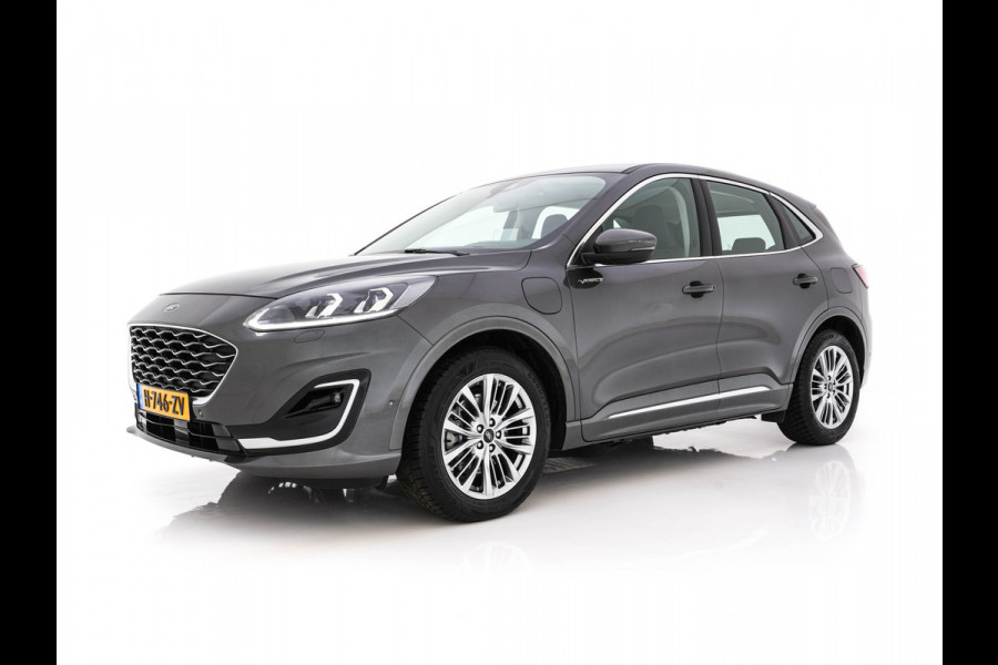 Ford Kuga 2.5 PHEV Vignale (Plug-In) (INCL-BTW) Aut. *HEAD-UP | LEATHER | DIGI-COCKPIT | FULL-LED | KEYLESS | DAB | CARPLAY | NAVI-FULLMAP | MEMORY-PACK | HEATED-COMFORTSEATS | PRIVACYGLASS | TOWBAR | 18''ALU*