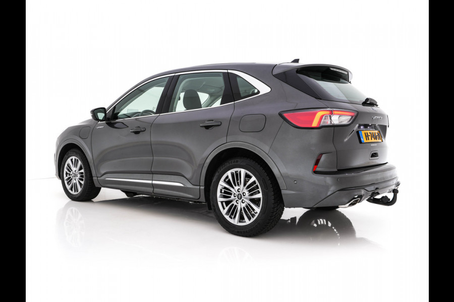 Ford Kuga 2.5 PHEV Vignale (Plug-In) (INCL-BTW) Aut. *HEAD-UP | LEATHER | DIGI-COCKPIT | FULL-LED | KEYLESS | DAB | CARPLAY | NAVI-FULLMAP | MEMORY-PACK | HEATED-COMFORTSEATS | PRIVACYGLASS | TOWBAR | 18''ALU*