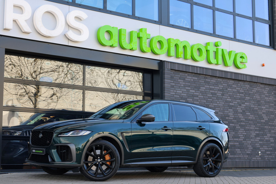 Jaguar F-Pace 5.0 V8 S/C AWD SVR | UNIEK! | DEALER ONDH | BRITISH RACING GREEN | COBRA EXHAUST | STOELKOELING | 360 |
