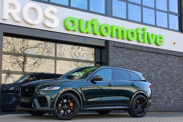 Jaguar F-Pace 5.0 V8 S/C AWD SVR | UNIEK! | DEALER ONDH | BRITISH RACING GREEN | COBRA EXHAUST | STOELKOELING | 360 |