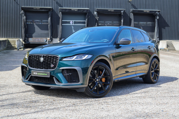 Jaguar F-Pace 5.0 V8 S/C AWD SVR | UNIEK! | DEALER ONDH | BRITISH RACING GREEN | COBRA EXHAUST | STOELKOELING | 360 |