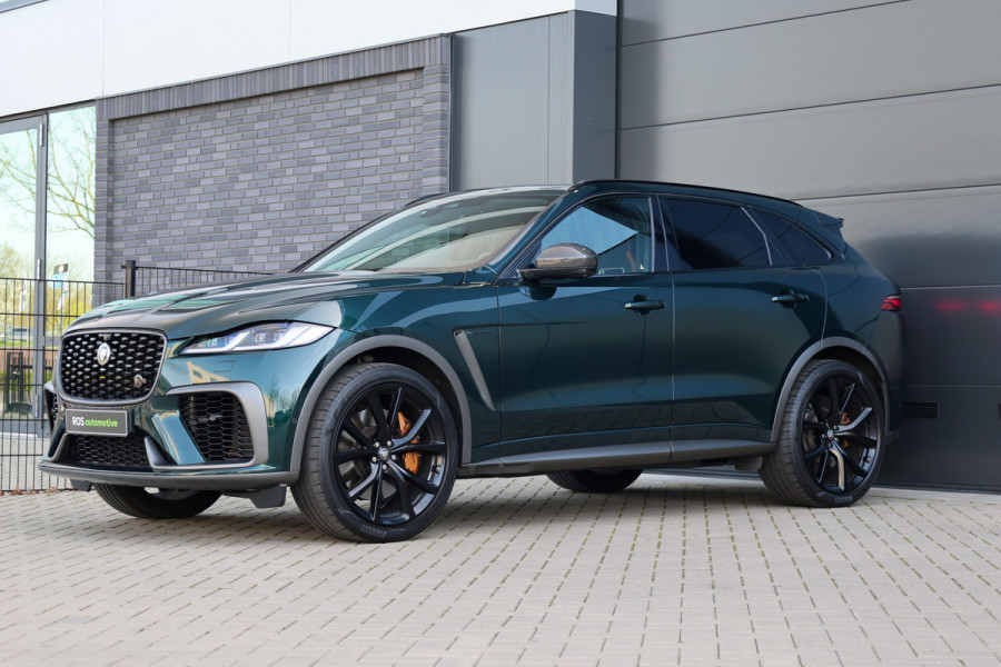 Jaguar F-Pace 5.0 V8 S/C AWD SVR | UNIEK! | DEALER ONDH | BRITISH RACING GREEN | COBRA EXHAUST | STOELKOELING | 360 |