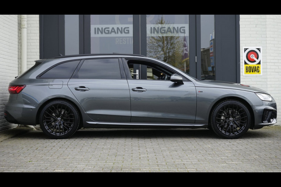 Audi A4 Avant 40 TFSI 3x S-Line BLACK OPTIK AUTOMAAT-360 CAMERA-ACC-BANG OLUFSEN-HEADUP-KEYLESS-LEDER-MATRIX LED-MASSAGE-PANORAMA