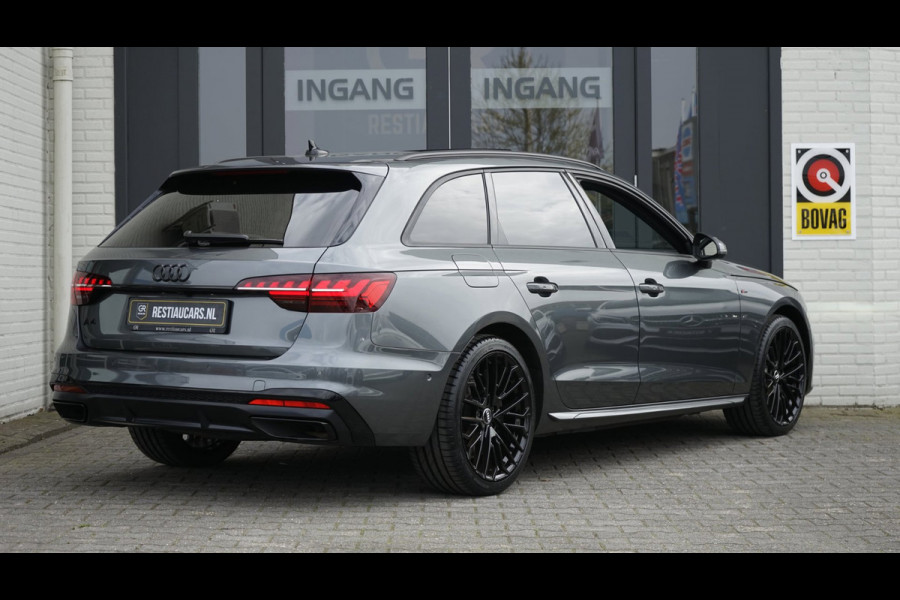 Audi A4 Avant 40 TFSI 3x S-Line BLACK OPTIK AUTOMAAT-360 CAMERA-ACC-BANG OLUFSEN-HEADUP-KEYLESS-LEDER-MATRIX LED-MASSAGE-PANORAMA