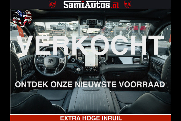 Dodge Ram LIMITED H.O 540PK 706Nm | Massage + Full Option | De Meest Luxe en Volle Pick-Up in zijn Klasse | Comfortabele Dubbele Cabine met Royale 5 Zitplaatsen | BPM vrij | Nu Leverbaar uit Voorraad | Voorraad Nr 2298 - 7479
