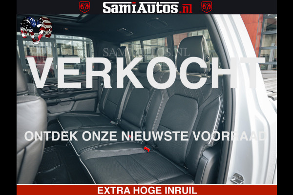 Dodge Ram LIMITED H.O 540PK 706Nm | Massage + Full Option | De Meest Luxe en Volle Pick-Up in zijn Klasse | Comfortabele Dubbele Cabine met Royale 5 Zitplaatsen | BPM vrij | Nu Leverbaar uit Voorraad | Voorraad Nr 2298 - 7479