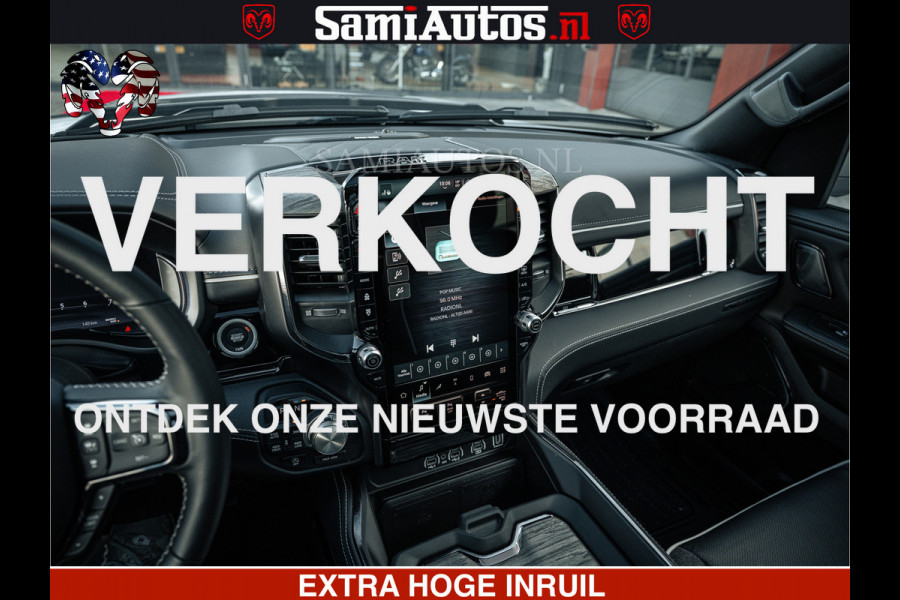 Dodge Ram LIMITED H.O 540PK 706Nm | Massage + Full Option | De Meest Luxe en Volle Pick-Up in zijn Klasse | Comfortabele Dubbele Cabine met Royale 5 Zitplaatsen | BPM vrij | Nu Leverbaar uit Voorraad | Voorraad Nr 2298 - 7479
