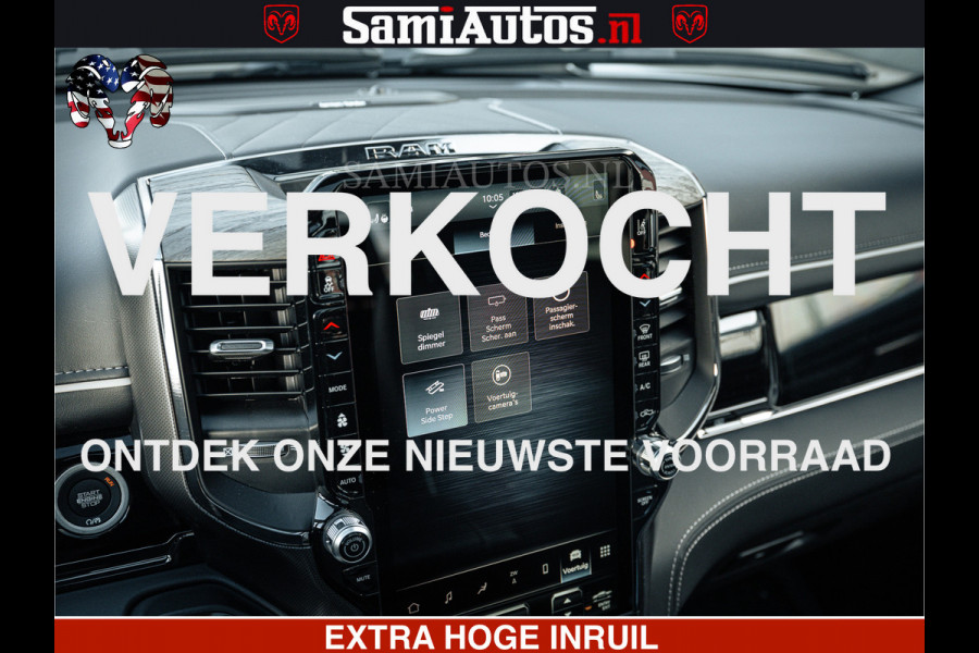 Dodge Ram LIMITED H.O 540PK 706Nm | Massage + Full Option | De Meest Luxe en Volle Pick-Up in zijn Klasse | Comfortabele Dubbele Cabine met Royale 5 Zitplaatsen | BPM vrij | Nu Leverbaar uit Voorraad | Voorraad Nr 2298 - 7479