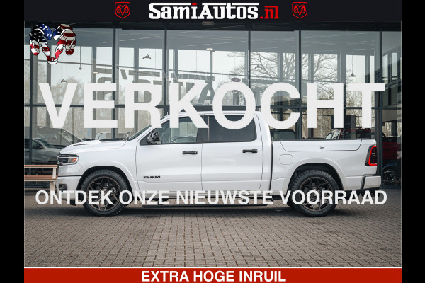 Dodge Ram LIMITED H.O 540PK 706Nm | Massage + Full Option | De Meest Luxe en Volle Pick-Up in zijn Klasse | Comfortabele Dubbele Cabine met Royale 5 Zitplaatsen | BPM vrij | Nu Leverbaar uit Voorraad | Voorraad Nr 2298 - 7479