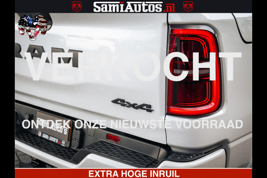 Dodge Ram LIMITED H.O 540PK 706Nm | Massage + Full Option | De Meest Luxe en Volle Pick-Up in zijn Klasse | Comfortabele Dubbele Cabine met Royale 5 Zitplaatsen | BPM vrij | Nu Leverbaar uit Voorraad | Voorraad Nr 2298 - 7479