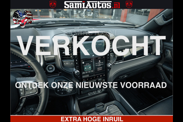 Dodge Ram LIMITED H.O 540PK 706Nm | Massage + Full Option | De Meest Luxe en Volle Pick-Up in zijn Klasse | Comfortabele Dubbele Cabine met Royale 5 Zitplaatsen | BPM vrij | Nu Leverbaar uit Voorraad | Voorraad Nr 2298 - 7479