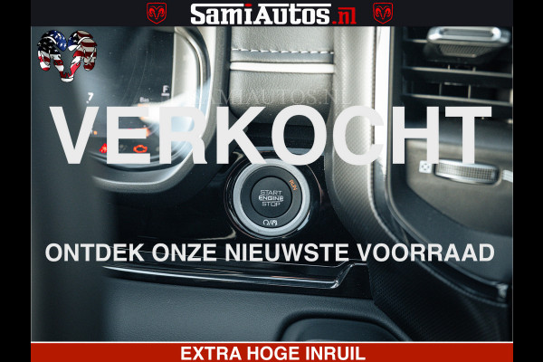 Dodge Ram LIMITED H.O 540PK 706Nm | Massage + Full Option | De Meest Luxe en Volle Pick-Up in zijn Klasse | Comfortabele Dubbele Cabine met Royale 5 Zitplaatsen | BPM vrij | Nu Leverbaar uit Voorraad | Voorraad Nr 2298 - 7479