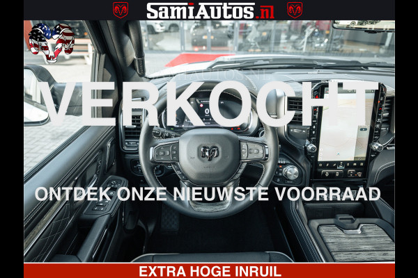 Dodge Ram LIMITED H.O 540PK 706Nm | Massage + Full Option | De Meest Luxe en Volle Pick-Up in zijn Klasse | Comfortabele Dubbele Cabine met Royale 5 Zitplaatsen | BPM vrij | Nu Leverbaar uit Voorraad | Voorraad Nr 2298 - 7479