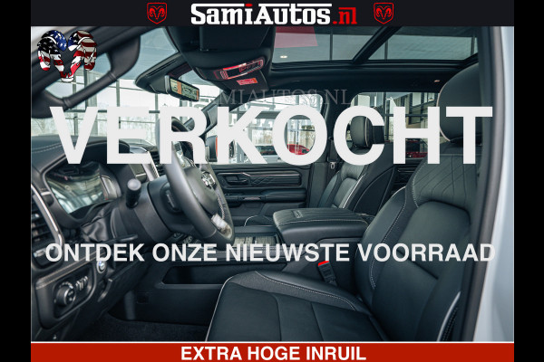 Dodge Ram LIMITED H.O 540PK 706Nm | Massage + Full Option | De Meest Luxe en Volle Pick-Up in zijn Klasse | Comfortabele Dubbele Cabine met Royale 5 Zitplaatsen | BPM vrij | Nu Leverbaar uit Voorraad | Voorraad Nr 2298 - 7479