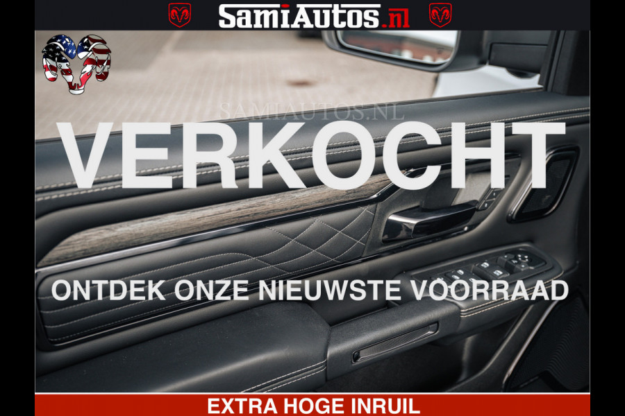 Dodge Ram LIMITED H.O 540PK 706Nm | Massage + Full Option | De Meest Luxe en Volle Pick-Up in zijn Klasse | Comfortabele Dubbele Cabine met Royale 5 Zitplaatsen | BPM vrij | Nu Leverbaar uit Voorraad | Voorraad Nr 2298 - 7479