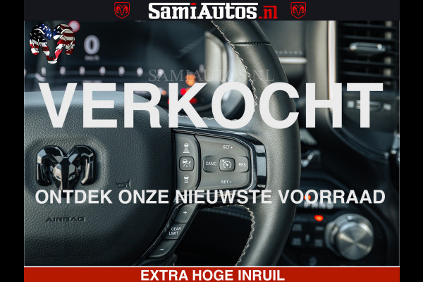 Dodge Ram LIMITED H.O 540PK 706Nm | Massage + Full Option | De Meest Luxe en Volle Pick-Up in zijn Klasse | Comfortabele Dubbele Cabine met Royale 5 Zitplaatsen | BPM vrij | Nu Leverbaar uit Voorraad | Voorraad Nr 2298 - 7479