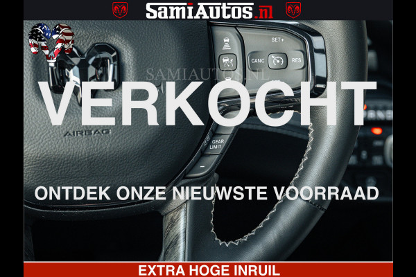 Dodge Ram LIMITED H.O 540PK 706Nm | Massage + Full Option | De Meest Luxe en Volle Pick-Up in zijn Klasse | Comfortabele Dubbele Cabine met Royale 5 Zitplaatsen | BPM vrij | Nu Leverbaar uit Voorraad | Voorraad Nr 2298 - 7479