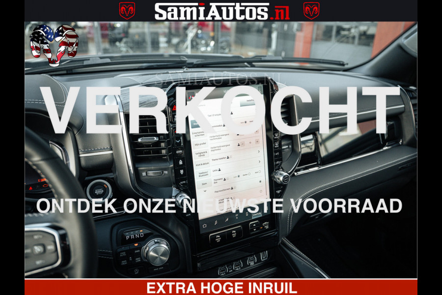 Dodge Ram LIMITED H.O 540PK 706Nm | Massage + Full Option | De Meest Luxe en Volle Pick-Up in zijn Klasse | Comfortabele Dubbele Cabine met Royale 5 Zitplaatsen | BPM vrij | Nu Leverbaar uit Voorraad | Voorraad Nr 2298 - 7479