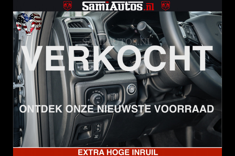 Dodge Ram LIMITED H.O 540PK 706Nm | Massage + Full Option | De Meest Luxe en Volle Pick-Up in zijn Klasse | Comfortabele Dubbele Cabine met Royale 5 Zitplaatsen | BPM vrij | Nu Leverbaar uit Voorraad | Voorraad Nr 2298 - 7479