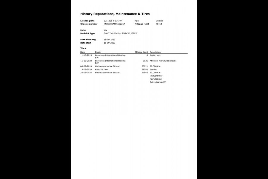 Kia Ev6 Plus 77.4 kWh|100% SOH|LEDER|MEMORY|STOELVERW.V+A/STOELVENT.V|STUURVERW|CAMERA|CARPLAY/ANDROID AUTO|IN.BTW|1e EIG|NL-AUTO|