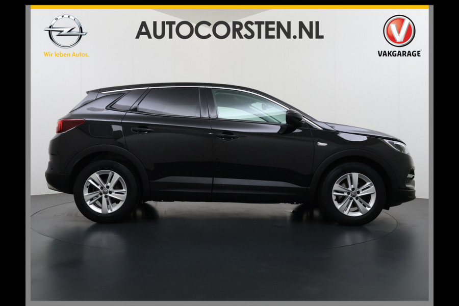 Opel Grandland X T131PK Trekhaak AGR Navi Apple Carplay Android 1/2 Leer Cruise Control Pdc ECC Ergocomfort Stoel Business Executive Lmv Privacy Glas Led DAB+ Regen-Lichtsensor Lane Assist 1.400KG Trekgewicht 1e Eigenaar Origineel Nederlandse Auto € 34.000