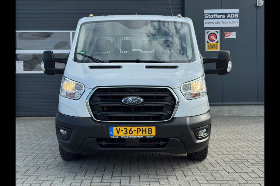 Ford Transit 350 2.0 TDCI L2H1 DC Trend 4WD | Open laadbak | Bluetooth | Kunstleder | 7-pers | Cruise| Airco | Radio | AWD 4×4