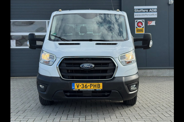 Ford Transit 350 2.0 TDCI L2H1 DC Trend 4WD | Open laadbak | Bluetooth | Kunstleder | 7-pers | Cruise| Airco | Radio | AWD 4×4