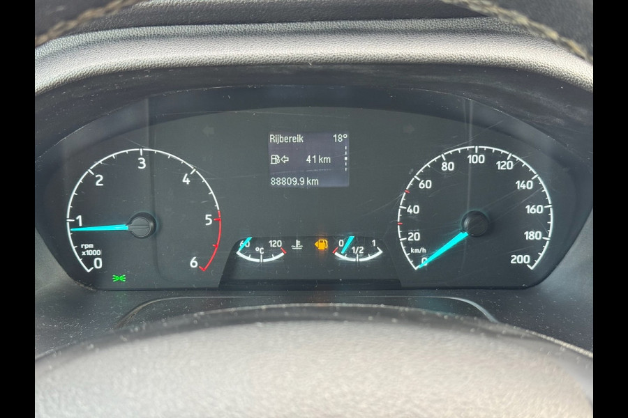 Ford Transit 350 2.0 TDCI L2H1 DC Trend 4WD | Open laadbak | Bluetooth | Kunstleder | 7-pers | Cruise| Airco | Radio | AWD 4×4