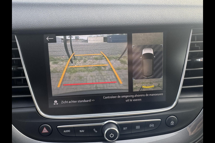 Opel Grandland X 1.2 Turbo Ultimate 1e Eigenaar,360° Camera,Pano,Navi,Stoelverw,Keyless,Rijstrooksensor,BSD,131pk,6 Bak,N.A.P,Pdc V+A,Lm velgen,Halfleder,Dealer Onderhouden,Net beurt gehad,Apk tot 01-2027
