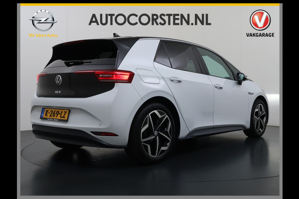 Volkswagen ID.3 First Plus 62kWh Navi-Pro Camera Matrix-Led/Dynamisch Adap.Cruise 19" Apple Carplay Android SOH 92% Ecc Pdc Stoel+Stuurverwarming Lmv Keyless advanced Zwarte-Hemel Wifi DAB Regen-Lichtsensor Isofix Zeer complete 1st Plus!